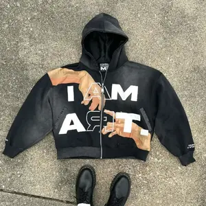 American Retro Letter Hoodie – Y2K Harajuku Oversized Sweatshirt