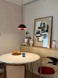 Nordic Retro Flowerpot Pendant lamp, 78.7″ Adjustable Cord Metal Hanging Light Fixture for Kitchen, Dining Room Living Room Decor W9.1″ X H 6.3″