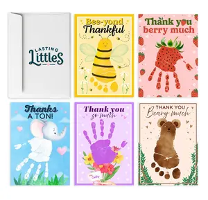 Lasting Littles Handprint & Footprint Thank You Cards Lasting Littles Holiday Handprint & Footprint Cards - 5 variety pack with envelopes