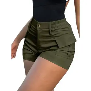 2025 Stretch High-Waist Women’s Black Casual Summer Shorts with Zipper Pockets, Soft-Textured Denim Jeans — biker shorts, gym outfits, gym shorts, athletic shorts