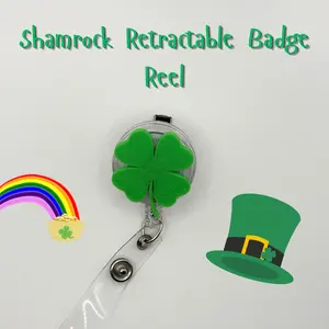 Shamrock Retractable Badge Reel
