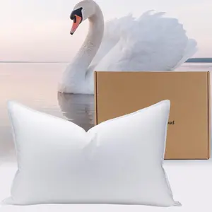 White Goose Down Pillow Luxury Hotel Bed Pillow with  900+ Fill Power, Goose  Pillow for Sleeping, 700TC  Shell,  Size- Medium, 1 Pack