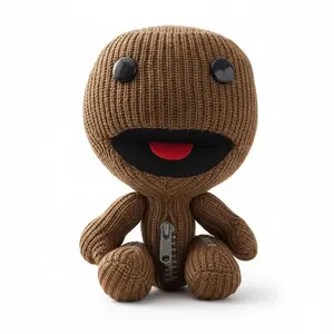 Little Big Planet Sackboy Ornaments Chip Figurines Pillow Doll Merchandise Hugable Home Room Dormitory Decorations Stress Relief Doll 9.8inch