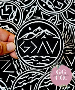 God Is Greater Than The Highs And Lows Patch, Christian Hat Patch, Embroidered Patch, Trucker Hat Patch, Iron On, Trendy Hat Patch, Patch