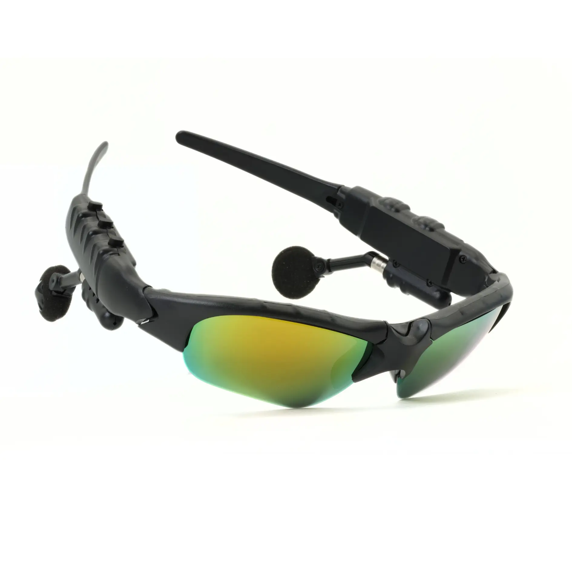 Multifunctional Bluetooth Audio Sunglasses - 5.0 Wearable Smart Glasses for Men, Polarized UV Sun Protection Lenses, Hands-Free Headset, Wireless Phone Calls, Long-Lasting Batteries, Adjustable Foldable Design