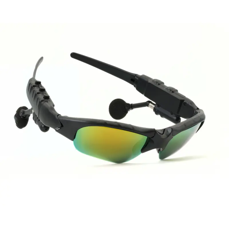 Multifunctional Audio Sunglasses - Bluetooth 5.0 Smart Wearable Glasses for Men, Polarized UV Protection Lenses, Hands-Free Call Headset, Wireless Phone Calls, Long-Lasting Battery, Adjustable Foldable Design, Charging Cable, Cleaning Cloth, Smart Glasses