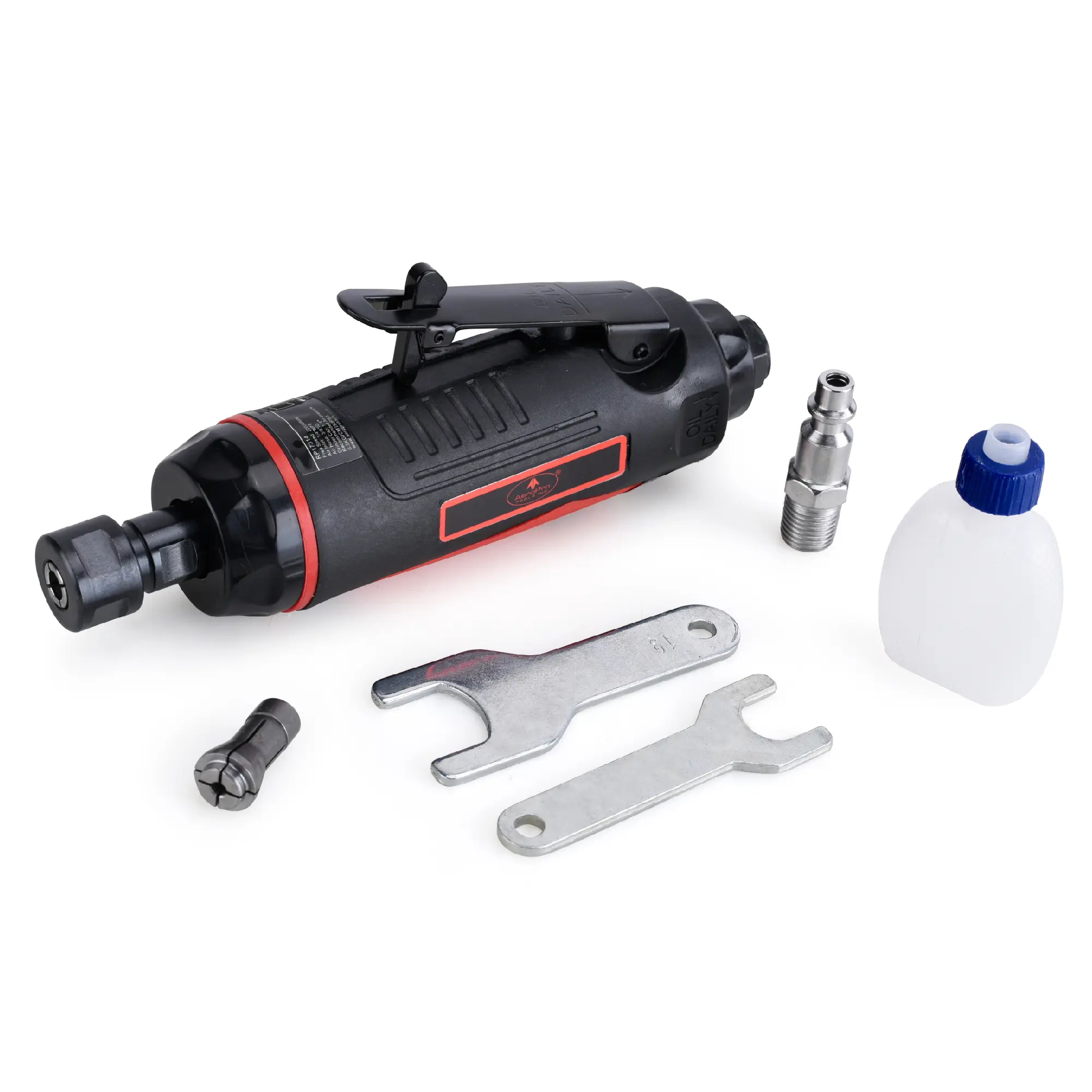 AEROPRO TOOLS 1/4-Inch Mini Air Straight Die Grinder AP17314 with 1/4 collect, 22000 RPM angle
