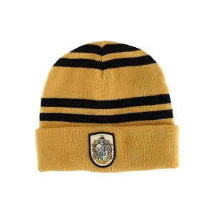 Knitted Hufflepuff Hat