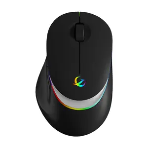 Wireless Bluetooth Mouse, Rechargeable, Illuminated, Type-C Interface, Dual-Sided Mode, Three Channels, Laptop