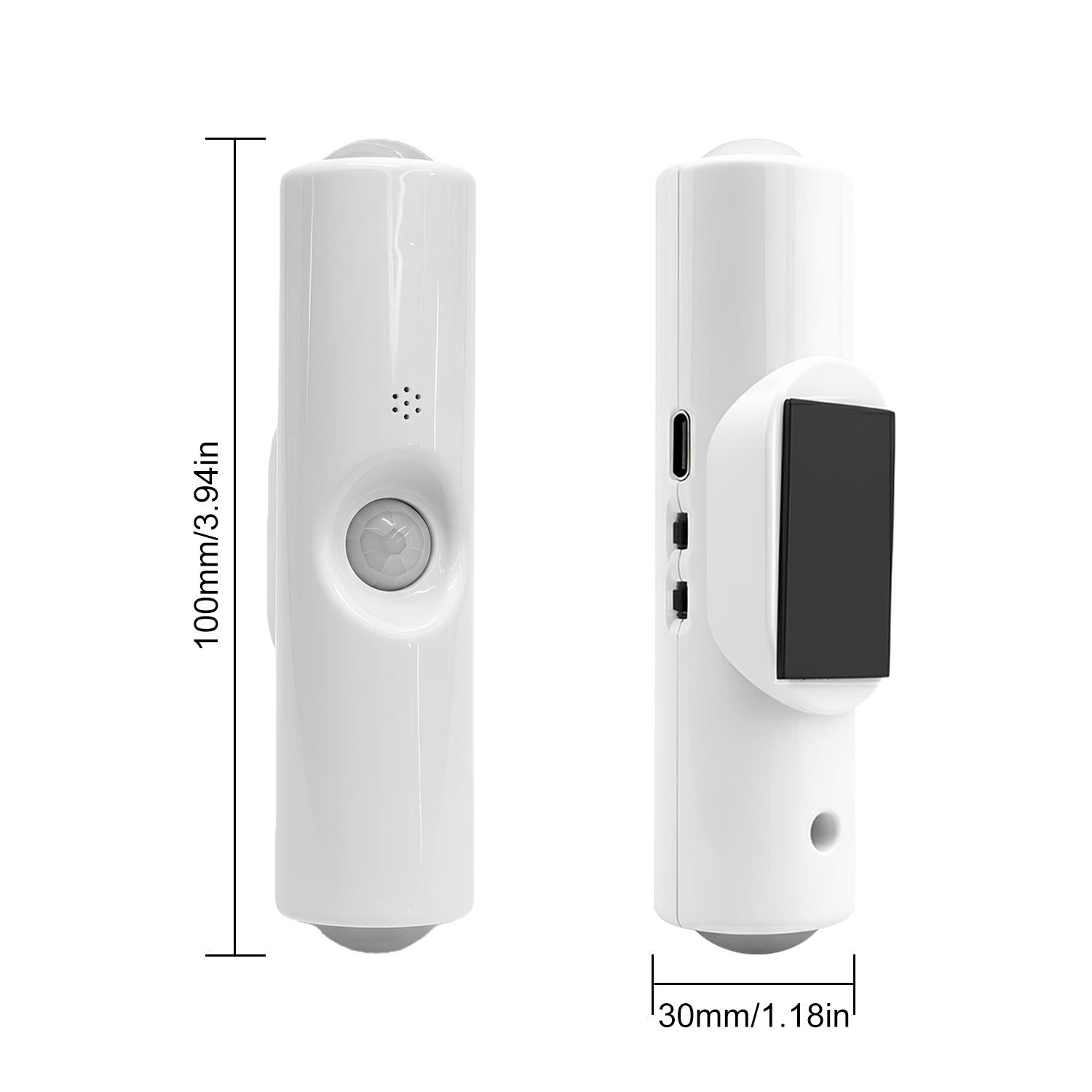 Smart Rechargeable LED Night Light with Motion Sensor | RGB Gradient Ambient Lighting, Dimmable Wall Lamp, Magnetic Stick-On Design, USB Charging, Long Battery Life, Ideal for Halloween Decor, Bedroom, Stairs