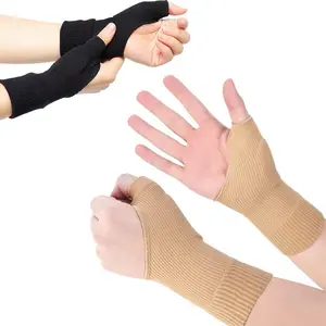 Elastic Knit Wrist Support Sleeves, Breathable Compression Wrist Braces, Ideal for Men and Women, Daily Use, Work & Activities