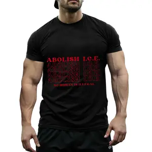 Revolutionary Activism Tee for Protest Fashion No Human Is Illegal Abolish ICE Message Social Justice Outfit for Daily Wear