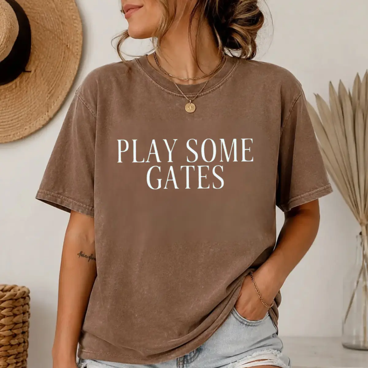 [Sale Up To 55%] Comfort Colors Play Some Gates Shirt, Trendy Music Tee, Southern Rap Graphic Top, Gift For Women - Leo Prime