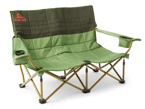 Low Loveseat Camping Chair Portable Folding Double Seat Outdoor Beach Camp Sofa