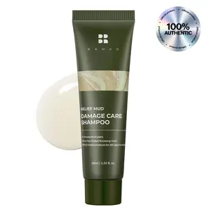 BRMUD Relief Mud Clay Damaged Care Shampoo - Official Product Damaged Hair Repair Strengthening Shampoo for Breakage & Thinning Hair (1.01 fl oz)