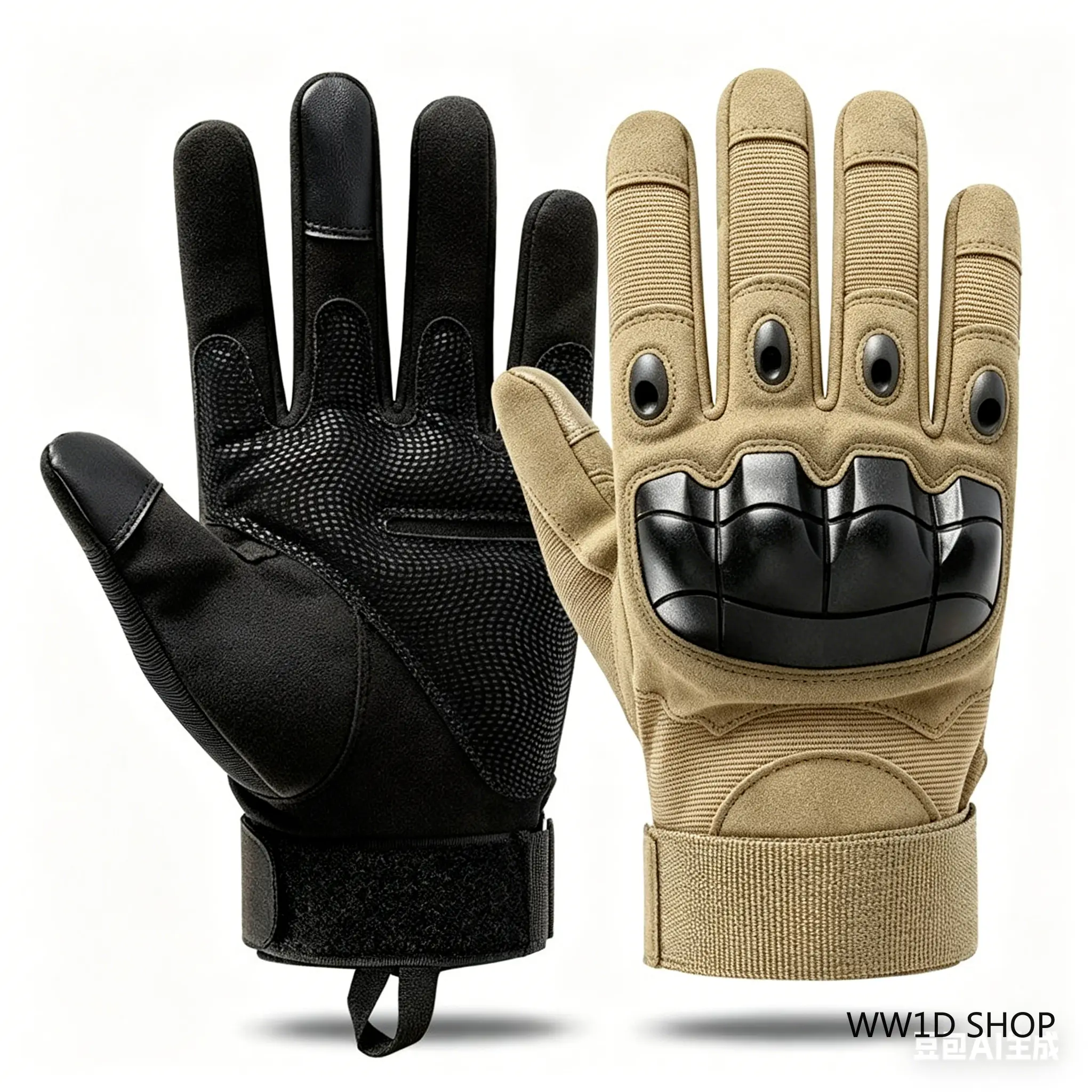 Men's Riding Gear, Tactical Full Finger Microfiber Gloves with Hard Knuckle Protection, Nonslip Touchscreen for Dirt Bike & Offroad, Atv Gloves, Tactical Accessories, Touchscreen Grip, Hard Knuckles, Anti-Slip Surface, Rubber Coating, Touchscreen Safe