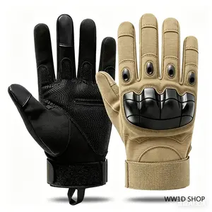 Unisex Tactical Full Finger Gloves - Soft Knuckle Protection, Touchscreen Compatible, Non-Slip, Breathable - For Motorcycle Riding, Outdoor Training