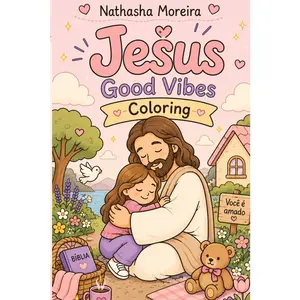 Jesus Good Vibes Coloring (Portuguese Edition)