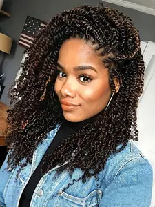 Natural Afro Kinky Bulk Human Hair 50g Per Pc For Dreadlock Fixing Dreadlock Friendly Mini Twist Braiding Passion Twist Crochet Heat Safe No Shedding