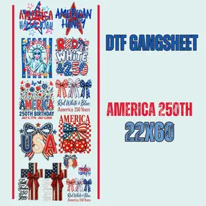 RED WHITE AND BLUE 250TH YEARS GANGSHEET 22X60