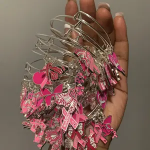 Breast Cancer Awareness Bangles for Women - Supporting Breast Cancer Awareness
