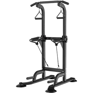 Power Tower Pull Up & Dip Station Multi-Function Home Strength Training Fitness Workout Station Height Adjustable
