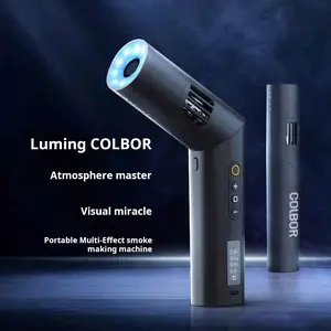 Recording CF5 Small Portable Mini Handheld Dry Ice Effect Maker Professional Photography Short Video Live Streaming Film and Television Shooting Stage Film and Television Fog Machine Camera Aluminium