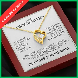 PARA EL AMOR DE MI VIDA / A Unique Gift - Spanish Message Card - Jewelry Necklace