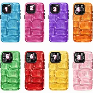NeeDoh Cool Crush Ice Cube Phone Case, Compatible with iPhone X, 11, 12, 13, 14, 15, 16, 17 Cute & Trendy Gift Idea for Any Occasion
