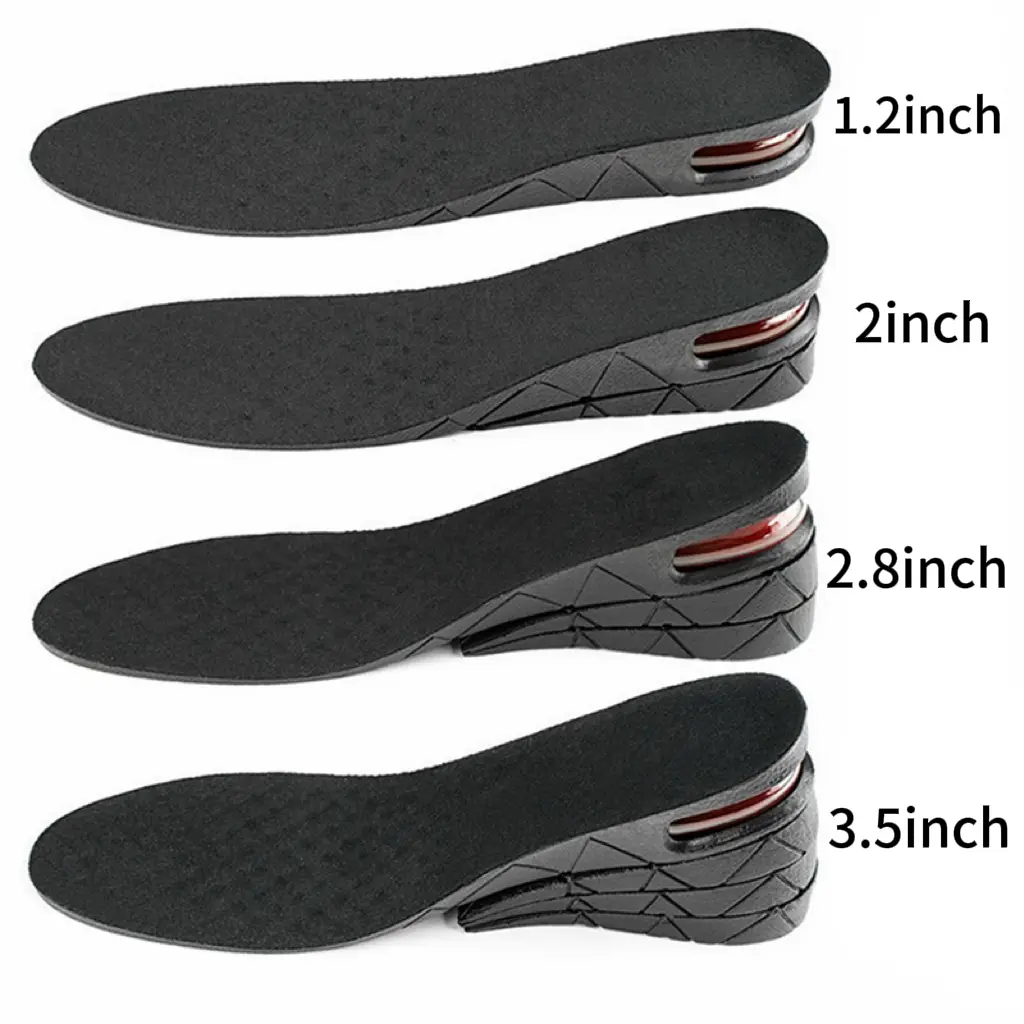 Height Increase Insoles Air Cushion Elevator Shoe Insole Lifts Kits Inserts for Men Women Taller Insoles 1.2-3.5inch Variable Height Footwear