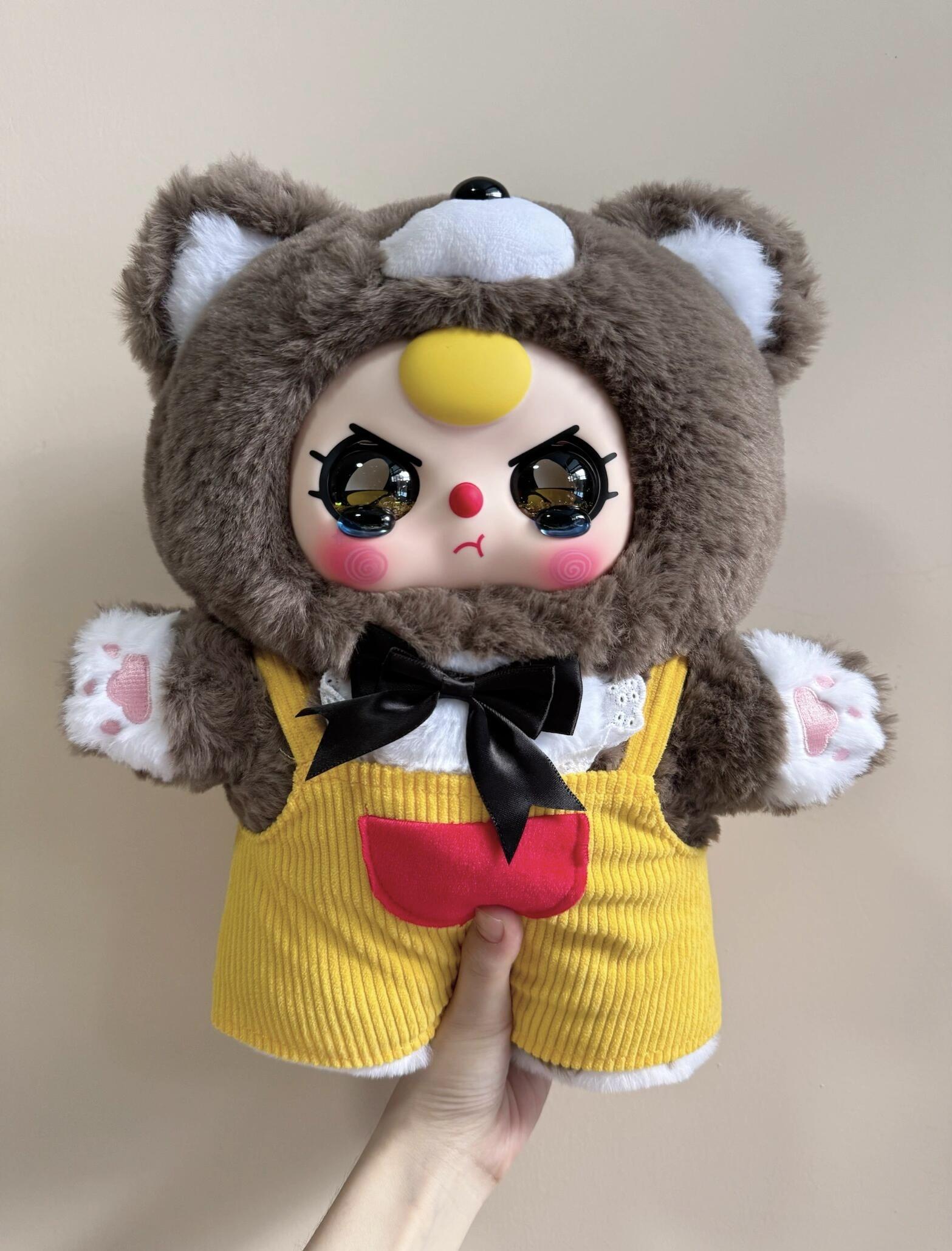 Baby Three-Sugar baby 400% V4 Plush toy doll ，Stuffed Anima，Backpack or clothing decoration，Soft Furry Collectibles，Stuffed Animal，Bunny Plush Dolls