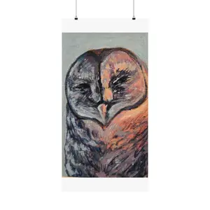 Cassandra the Barn Owl Painting Poster Decor Print