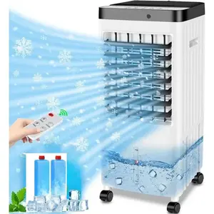 Portable Air Conditioners, [10L Larger Reservoir] Fast Cooling Quiet Evaporative Air Cooler, 3-IN-1 Portable AC Unit w/Remote, 3 Speed Swamp Cooler, Windowless Air Conditioner Fan for Room Office