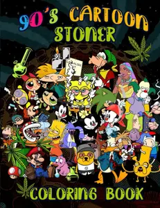 90's Cartoon Stoner Coloring Book- Paperback Edition