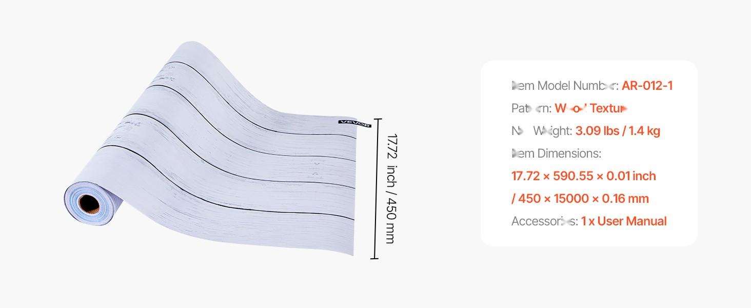 Peel And Stick Wallpaper 17.7 X 590.5 In White Wood Textured Waterproof Self Adhesive Wall Covering Living Room Kitchen Bathroom Moisture Resistant Durable Washable Easy Install Removable Stay Flat And Fade Resistant Home Decor