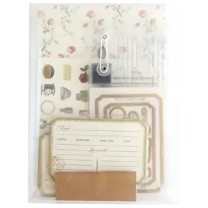 Recipe Card Stamps, Dies and Embellishments