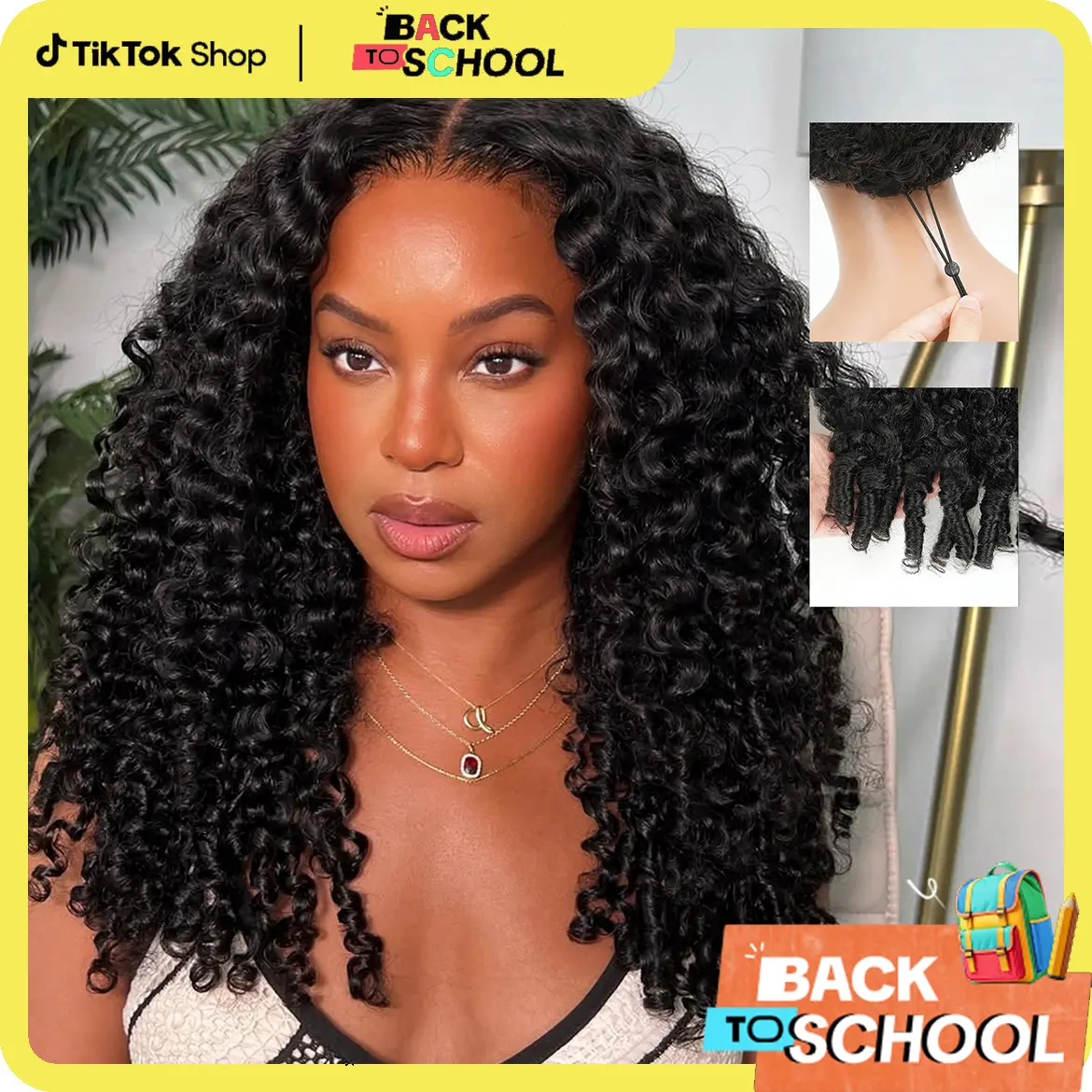 Tahikie Burmese Curly 7x6 HD Lace Pre Plucked Glueless 99J Burgundy Deep/Kinky Curly / Deep Wave / Body Wave / Water Wave Human Hair Wigs Upgrade With Drawstring Cap One-Step Invisible Hairline For Women #tiktokshopmemorial#TikTokShopBackToSchool#SohoChic