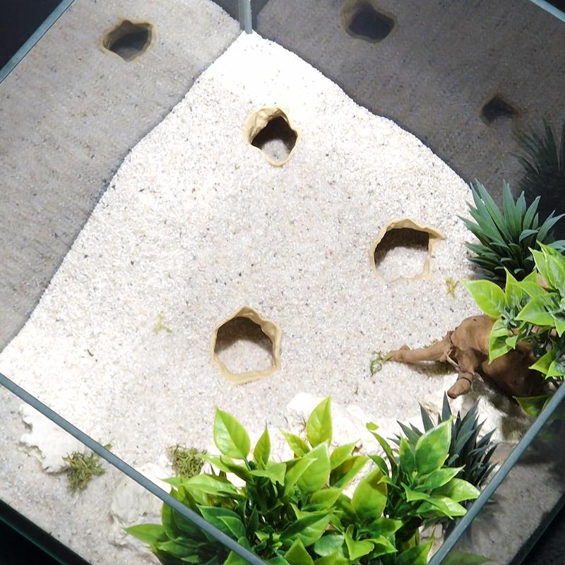 Aquarium Cave Hideout Desert Bluff | Layered Sand Fish Tank Cave | Natural Aquascape Decor