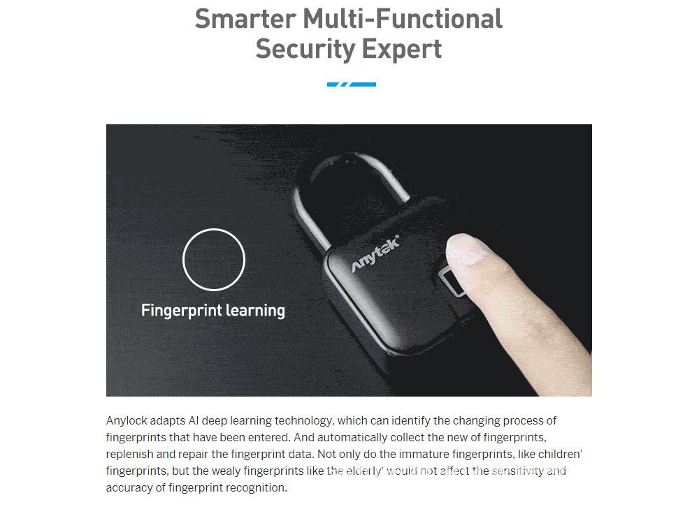 Smart Lock Waterproof L3 Fingerprint Padlock