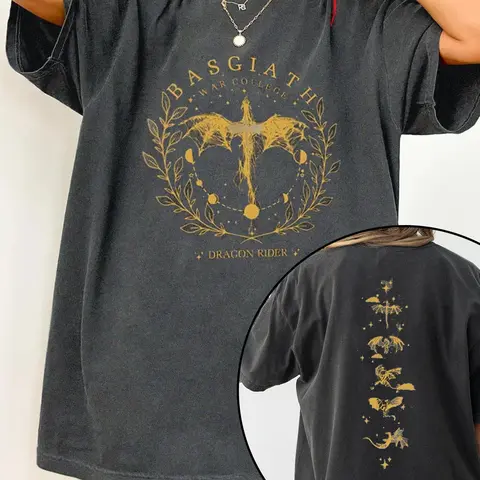 Women's Cartoon Dragon & Letter Print Round Neck Tee, Casual Slim-fitting Short Sleeve T-shirt, Ladies Summer Clothes for Daily Wear, Everyday Going Out Tops, Vintage Graphic Tees, Streetwear, Fabric, Lightweight, Womenswear