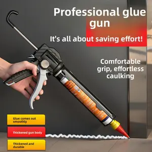 Heavy-Duty Caulk Gun Handle Rotating Multi-function Manual Caulking Guns Glue Seals for Doors and Windows Filling Hand Tool