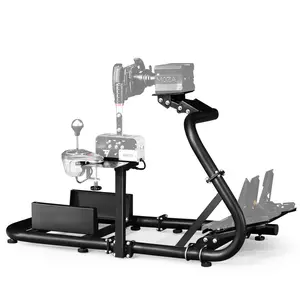Dardoo Pro Steering Wheel Stand fits for g25,g27,g923,t3pa,T248x,T80,T300RS TX, 50mm Round Tube Freedom Upgrade Racing Simulator Cockpit Steering Wheel Pedal Seat Not Included