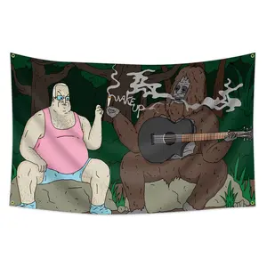 1pc, The Big Lez Show Flag 01, Australian Comedy Series Banner, 2x3ft (60*90cm) /3x5ft (90*150cm), 4 Grommets, Single-Sided Printing, for Home, Garden, Room, Party, Man cave, Activities, Decorations