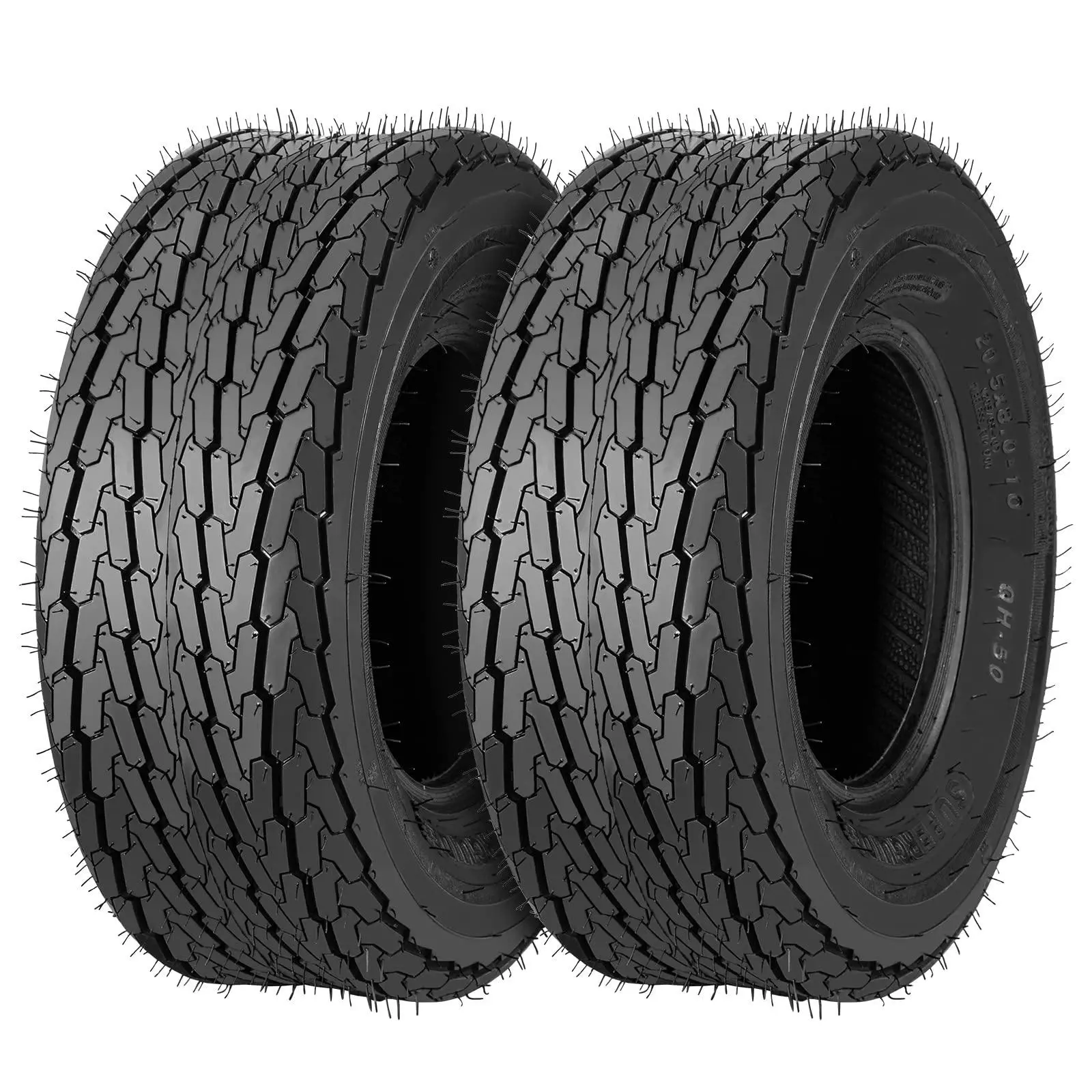 Gaomon Heavy-Duty Trailer Tires (20.5x8-10, 10PR 10 Ply Load Range E, Load Index:95, Max PSI:90, Max Capacity:1520 lbs, Speed Rating:J) for Outdoor Furniture Trailers