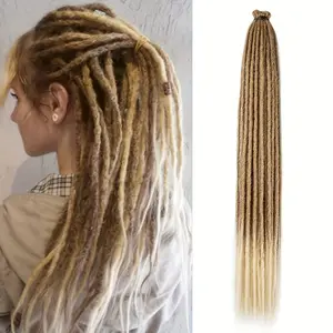New 2025 Arrivals 30 Inch Synthetic Dreads Extensions SE Hippie Dreadlock 0.6cm Width Loc Extensions Handmade Reggae Style Crochet Braiding Hair for Women and Men 10 Strands