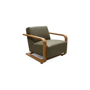 Eckersley Lounge Chair Olive Leather