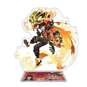 Flins Durin Mavuika Citlali Zibai Columbina Xiao Arlecchino Acrylic Anime Model Furina Collect Desktop Decoration Keychains Gift