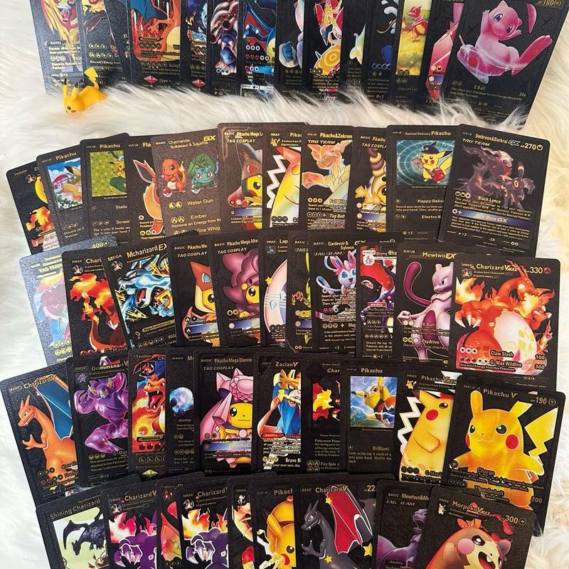 Pokemon Card Pack TCG Fan Art Lot of 55 Holographic Ultra Rare Gold Silver Black Rainbow