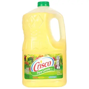 Crisco Pure Vegetable Canola Oil - 1 Gal, Neutral Flavor, Cooking Staple for Daily Meal Prep
