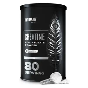 BIRDMAN Micronized Creatine Monohydrate Powder, Muscle Recovery, Caffeine Free, Creatine Pre Workout, Vegan, Post Workout, Gluten Free, Sugar Free | 80 Servings (5 Grams Each) | 0.8lb